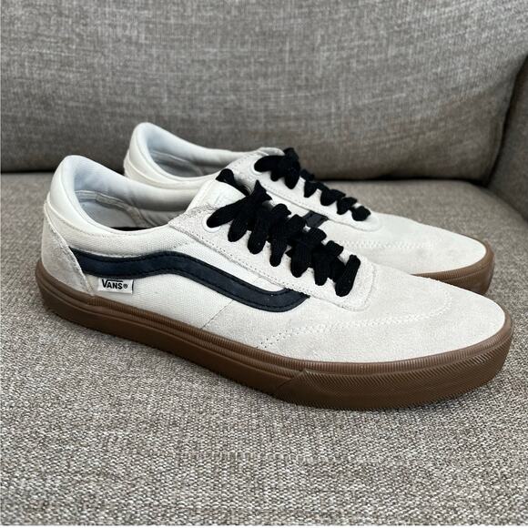 Vans Gilbert Crockett Marshmallow Gum Skate Shoes Men's 8 rare & discontinued - Picture 1 of 13
